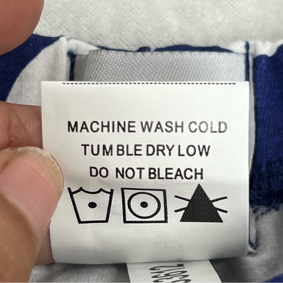 Mud Pie 6-9 mnths navy blue white polka dot bottoms - Picture 4 of 6